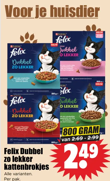 Aanbieding: Dubbel zo lekker kattenbrokjes