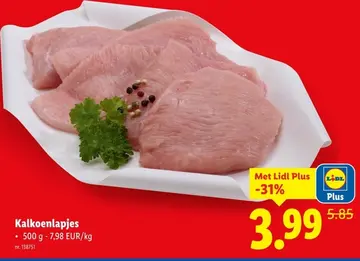 Aanbieding: Kalkoenlapjes