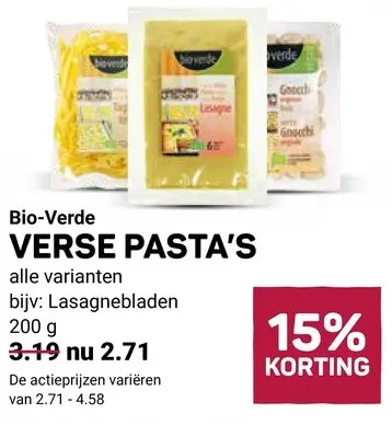 Aanbieding: Verse pasta's
