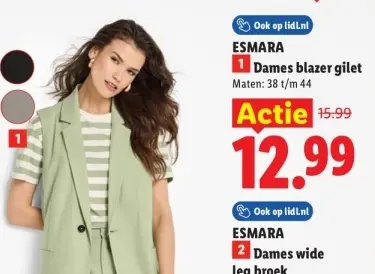 Aanbieding: Dames blazer gilet