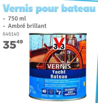 Offre: Vernis pour bateau