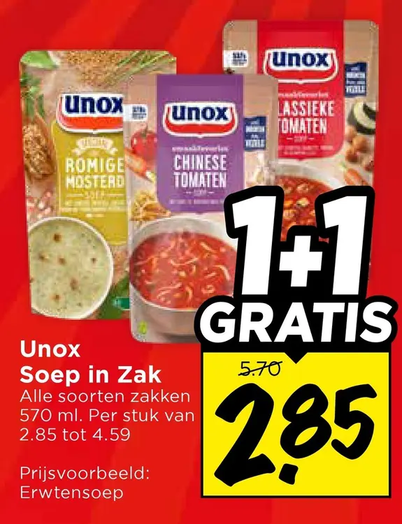 Aanbieding: Soep in Zak