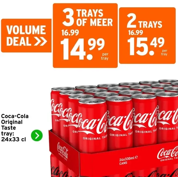 Aanbieding: Coca-Cola Original Taste stapelkorting