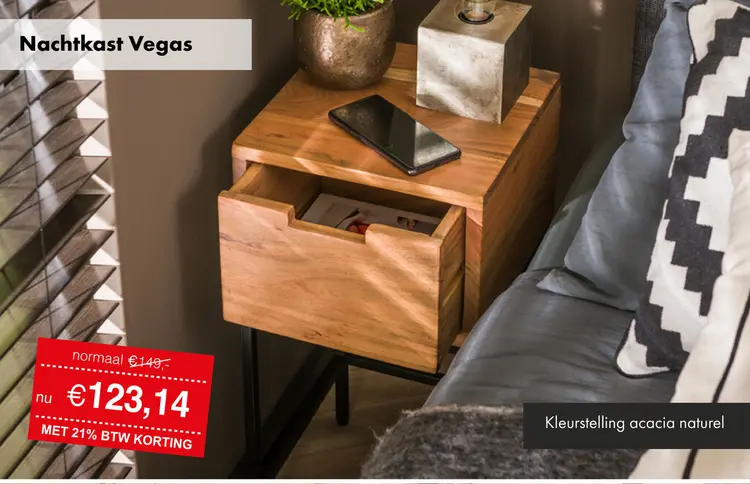 Aanbieding: Vegas bijzettafel