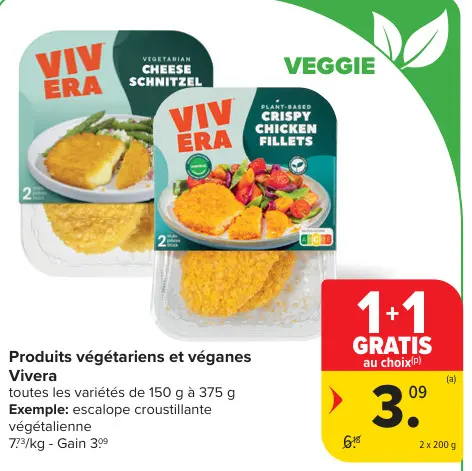 Offre: Produits végétariens et véganes