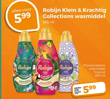 Aanbieding: Robijn Klein & Krachtig Collections wasmiddel