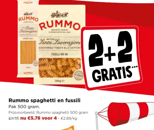 Promotie: Rummo spaghetti en fussili