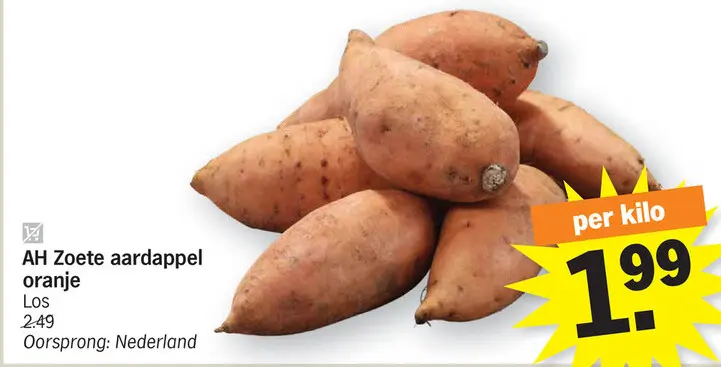 Promotie: Zoete aardappel oranje