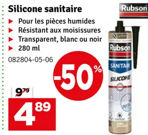 Offre: Silicone sanitaire