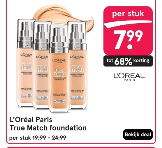 Aanbieding: True Match foundation