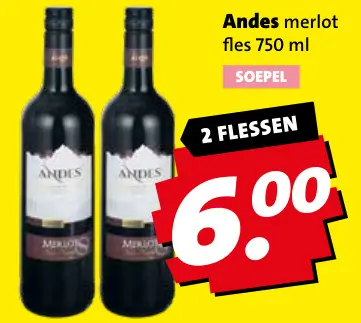 Aanbieding: Andes merlot