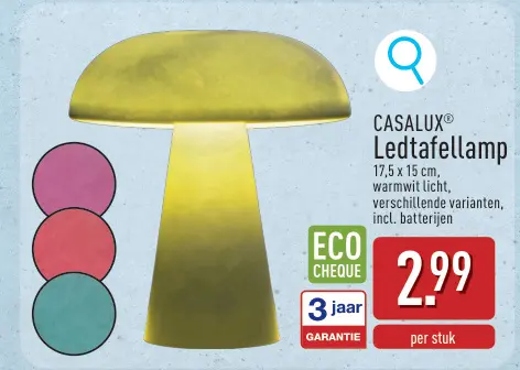 Promotie: Ledtafellamp