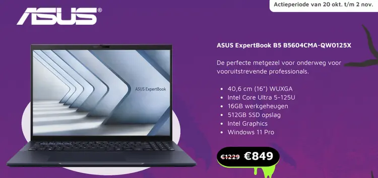 Aanbieding: ExpertBook B5 B5604CMA-QW0125X