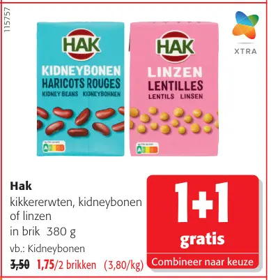 Promotie: Kikkererwten, kidneybonen of linzen