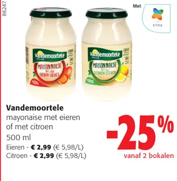 Aanbieding: Vandemoortele mayonaise met eieren of met cit