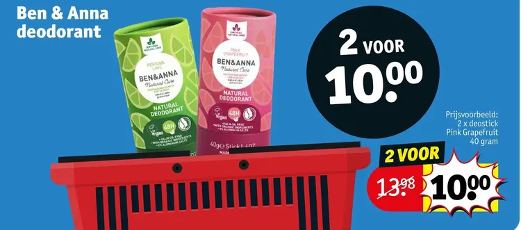Promotie: Ben & Anna deodorant