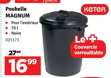 Offre: Poubelle MAGNUM