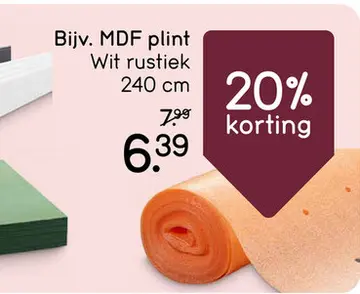 Aanbieding: MDF plint