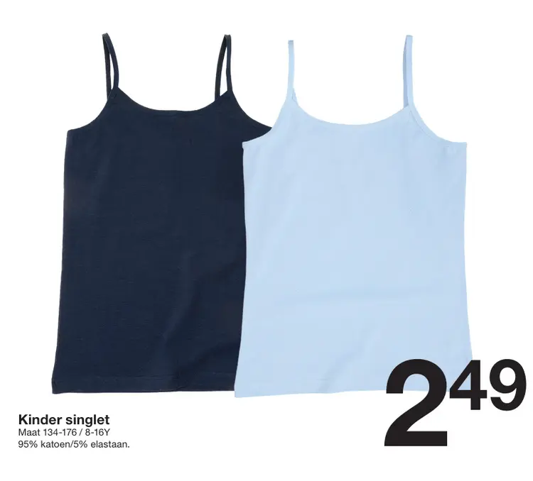 Promotie: Kinder singlet