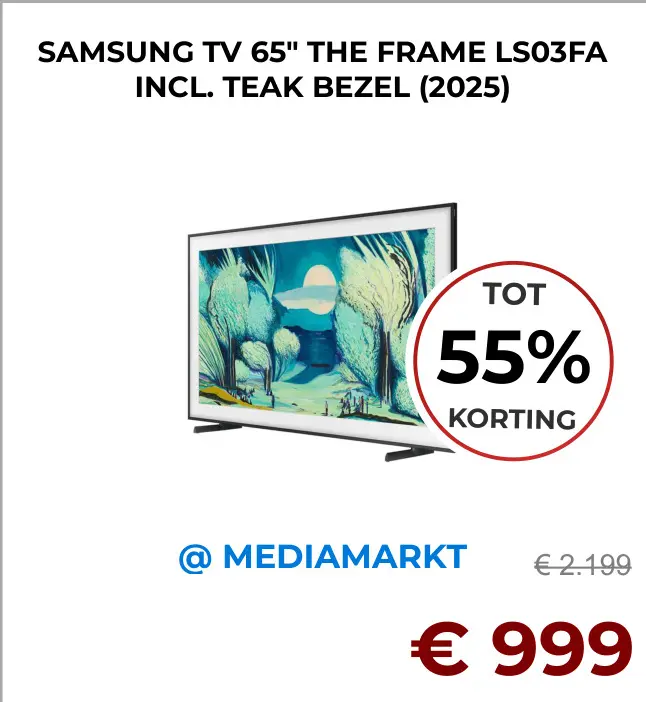Aanbieding: Tv 65" the frame ls03fa