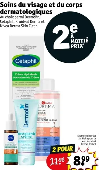 Offre: Soins du visage et du corps dermatologiques