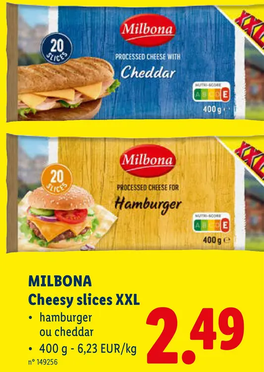 Offre: Cheesy slices XXL