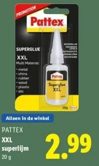 Aanbieding: PATTEX XXL superlijm