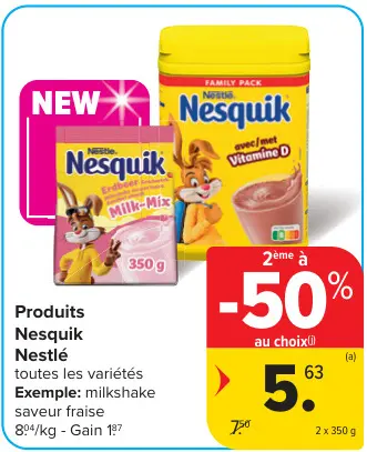 Offre: Produits Nesquik