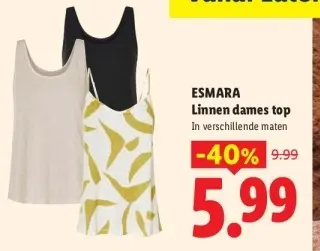 Aanbieding: Linnen dames top