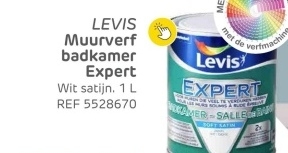 Aanbieding: LEVIS Muurverf badkamer Expert Wit satijn