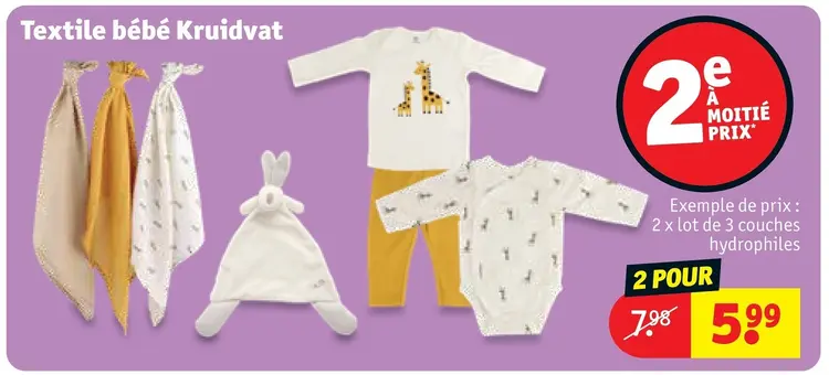Offre: Textile bébé