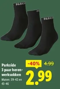 Aanbieding: 3 paar herenwerksokken