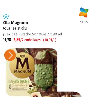 Offre: Magnum la pistache