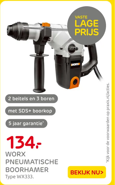 Aanbieding: Worx SDS+ boorkop