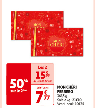 Aanbieding: MON CHÉRI FERRERO