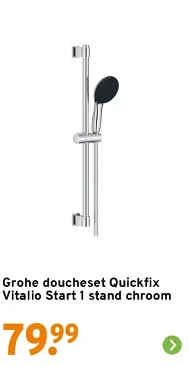 Aanbieding: doucheset Quickfix Vitalio Start 1 stand chro