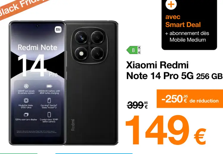 Offre: Redmi Note 14 Pro 5G