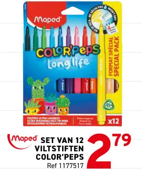 Promotie: Viltstiften color'peps