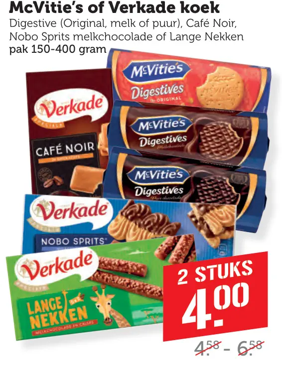 Aanbieding: McVitie's of Verkade koek