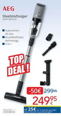 Promotie: Steelstofzuiger