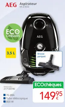 Offre: Aspirateur VX-2-ECO