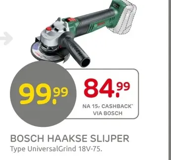 Aanbieding: Bosch haakse slijper