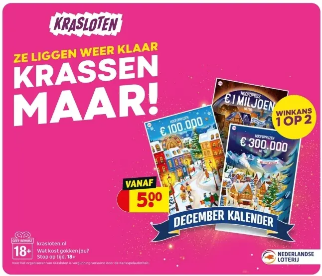 Aanbieding: Krasloten December Kalender