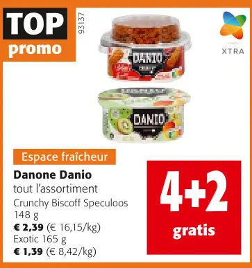 Offre: Danone Danio tout l'assortiment