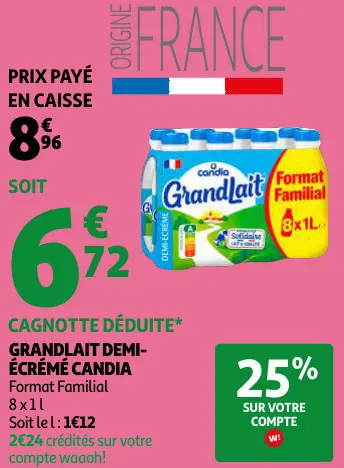 Promotie: GrandLait Demi-Écrémé