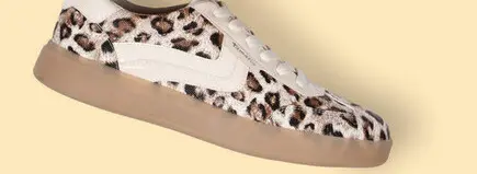 Aanbieding: Tamaris dames sneakers met panterprint beige