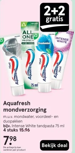 Aanbieding: Aquafresh mondverzorging