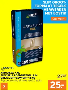 Aanbieding: Ardaflex xxl flexibele poedertegellijm grijs