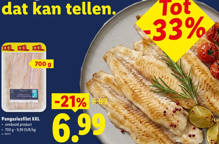 Promotie: Pangasiusfilet XXL