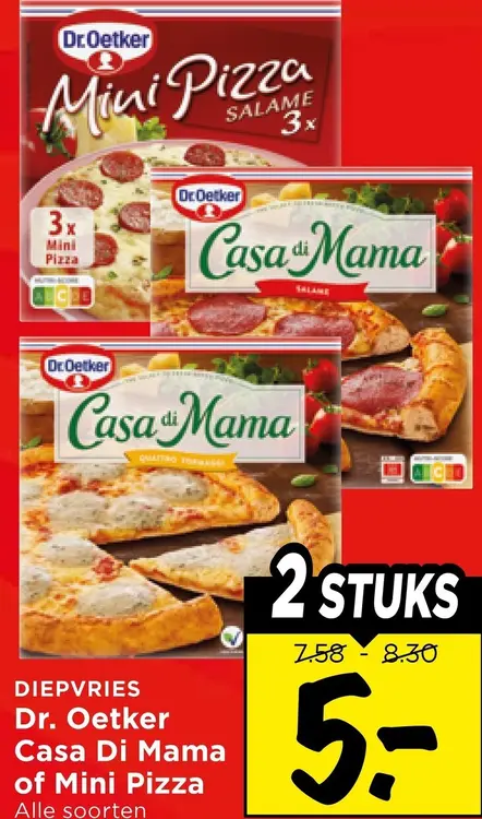 Aanbieding: Casa Di Mama of Mini Pizza